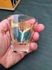 Vtg Jeanette Atomic 22k Gold Cocktail Set Bar Ware With Caddy Vintage Mcm  10 