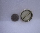 Vintage Orange Number 1 Button Pin
