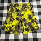 Athletic Works Boys Neon Yellow Black Tie Dye Driworks Active Shorts Sz L 10-12