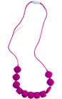 Lil Jumbl Fk021 Baby Teething Necklace Bpa Free Silicone Violet