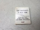 Ray Busslers 9 Mile Inn Oak Creek Milwaukee Wisconsin Vtg Advertising Matchbook