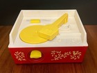 1971 Vintage Fisher Price Music Box Record Player W  5 Records- Works