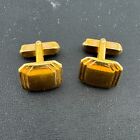 Vintage Gold Tone Swank Cuff Links Classic Square Style