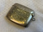 Antique Sterling Silver Match Safe Fob Pendant W  Striker 13 73g Fine Jewelry