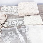 Vintage Lot Of Lace Trim  Edging  Sewing  Crafting  Doll Restoration  Yardage