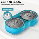 Pet Heated Bowl For Cat Dog  Freeze-proof Warming Animal Food Feeder With Ant   
