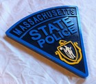 Massachusetts State Police 3d Routed Wood Patch Plaque Sign