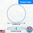 Unlorspy 30pcs Clear Round Glass Dome Cabochons  35mm 1 38 Inch Transparent G