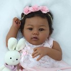 Reborn Baby Doll Black Girl     18-inch Realistic Lifelike African American       