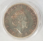 2017 Uk 2 Pounds Britannia 1 Oz 999 Fine Silver In Capsule