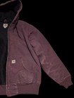 Carhartt Hooded Insulated Canvas Jacket Purple Unisex Kids L  12 14 