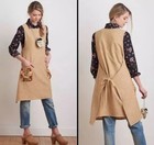     simplicity 8230 Xs-xl Boho Dress Apron Smock Dottie Pockets Kangaroo Pattern