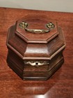 Colonial Williamsburg Restoration Mahogany Tea Caddy Virginia Metalcrafters