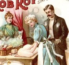 Rob Roy Flour Coldwater Hands Pretty Blonde Cook Mich  Victorian Trade Card J us