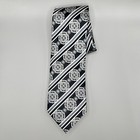 Emilio Ponti Jacquard 100  Silk Neck Tie Gorgeous Woven Rose Pattern 60 X 3 5