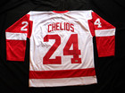 Detroit Redwings Chris Chelios Autographed Custom White Jersey Beckett Coa