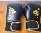 Adidas Adih80 Hybrid 80 16 Oz Training Boxing Gloves Black Gold Kickboxing