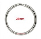 1  25mm Large 925 Sterling Silver Split Ring Keychain Key Ring Chain Usa Made