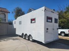 28 Foot Enclosed Cargo Trailer Heavy Duty 5th Wheel 9 Feet Tall  Side Door