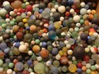 100 Vintage Glass Beach Sea Style Frosted Marbles Old Toys Jewels Cats Nautical