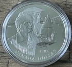1995 Proof Canada Hudson Bay Co Sterling Silver Dollar Rcm  1 Commemorative Coin