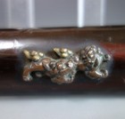 Tsuka Handle Hilt Shishi Menuki Kiku Kiri Shitodome Sword Fitting