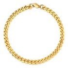 Mens Womens 3 5 7 9 11mm Curb Cuban Chain Bracelet Gold Plated Stainless Steel 