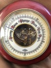 Atco Wooden Barometer Porcelain Face Germany Weather Station Desk Top b3 
