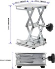 2 Pack 8 X 8 Inch Lab Scissor Jack  Stainless Steel Lab Lift Stand Table  Lab Ja