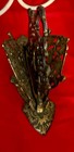 Vintage Brass Cherub Double Sided Letter Holder 7 5 X 5 5 X 2 5 In