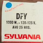 Sylvania Dfy Projector Lamp Light Bulb - 1000w - New Old Stock - Fast Shipping 