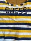 Vintage Blue And Yellow Striped Guess Bodysuit