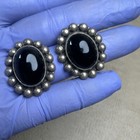 Vintage Estate 925 Sterling Silver Signed Mexico Taxco On Earring 15 5g