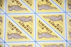 1953 Liberia Mnh Triangular Stamps Bird Hornbill Full Sheet Of 24 Sc 343