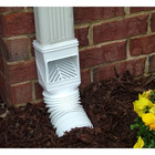 Flex Grate White Vinyl Downspout Filter