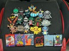 Lot Of 54 Godzilla Figural Bag Clips Keychains Blind Bag W  New Keychain Clips
