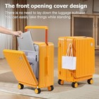  Hardshell Carry On Luggage Airline Approved With Front Pocket  Lightweight 