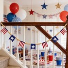 Patriotic Wood Bead Garland - American Flag 4th Of July Decorations
