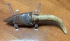 Flint Knapped Agate Stone Arrowhead Blade W  Antler Handle Knife 6 5inch