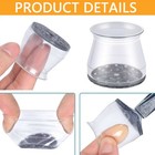8x-48x Silicone Felt Slider Chair Leg Protector For Hardwood Floor Fit All Shape