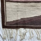 Vtg Kilim 3x3 5 Ft Wool Tapestry Hand Woven Wall Hanging Landscape Textile Art