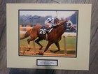 Secretariat 1973 Marlboro Cup Photo 8x10 Matted   Framed Signed Ron Turcotte