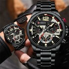 Curren Men Watches Multifuntion Chronograph Wristwatch Business Male Date Watch