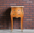 Antique French Nightstands   Bedside Chests   Louis Xv Marble Top Nightstands