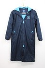 Aquadash Swim Jacket Parka Kids 12 Long Cotton Terry Cloth Navy Euc
