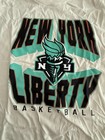 Nwt Rare Wnba New York Ny Liberty Torch Logo Basketball Tshirt Cream Tee Xl
