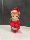 Vintage Japan Knee-hugger Elf Doll shelf Sitter Christmas Pixie W penns  Toy Reg