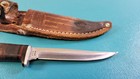 Vintage Case Xx M3f Ssp Bird   Trout Knife   Leather Sheath 1965-1969 Tr871