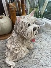 Fb Fogg Dog Clock 3-d Sculpture Papier Mache Off White West Highland 102202