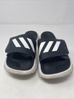 Adidas Adilette Shower Slides Black White Bounce Athletic Comfort Sandal Size 11